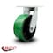 Service Caster 8'' Extra Heavy Duty Green Poly on Cast Iron Wheel Swivel Top Plate Caster CRAN-SCC-KP92S830-PUR-GB - alternate 4